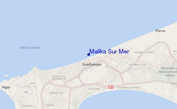 Malika Sur Mer location map