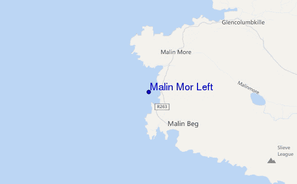 Malin Mor Left location map
