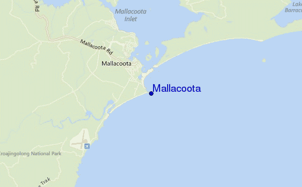 Mallacoota location map