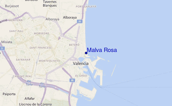 Malva Rosa location map