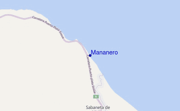 Mañanero location map