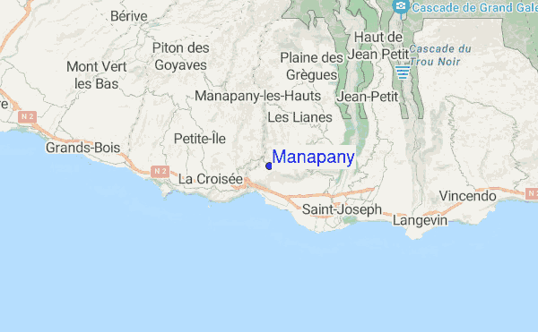 Manapany location map