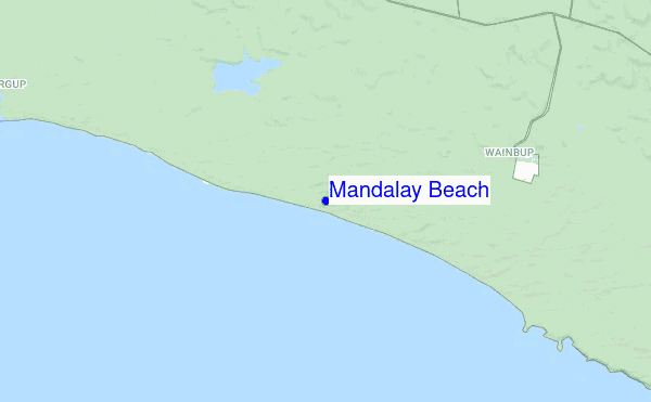 Mandalay Beach location map