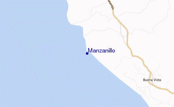 Manzanillo location map