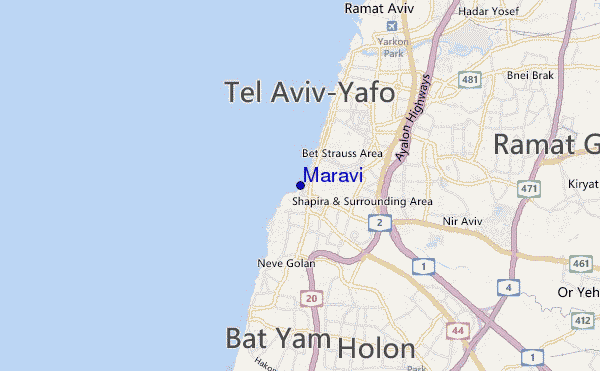 Maravi location map
