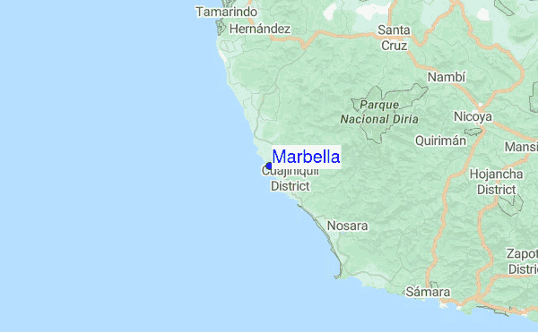 Marbella Costa Rica Map Marbella Surf Forecast and Surf Reports (Guanacaste, Costa Rica)