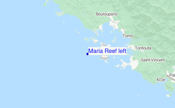 Maria Reef left Location Map