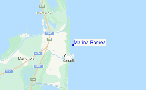 Marina Romea location map