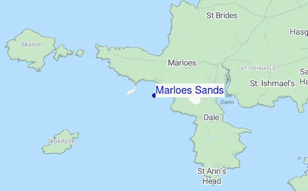 Marloes Sands location map