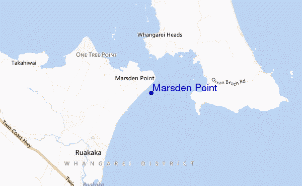 Marsden Point location map
