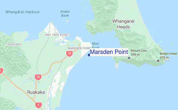 Marsden Point location map