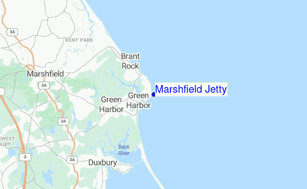 Marshfield Jetty location map