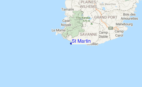 St Martin Location Map