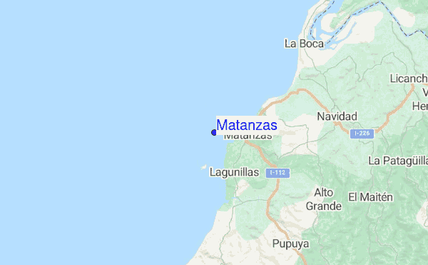 Matanzas location map