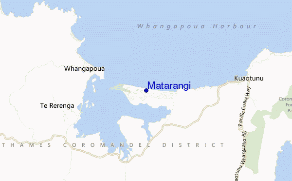 Matarangi location map