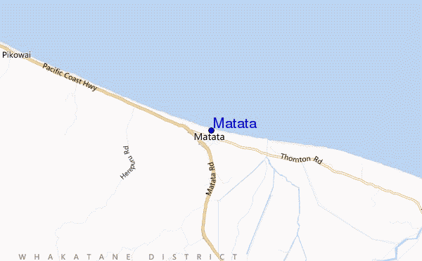 Matata location map