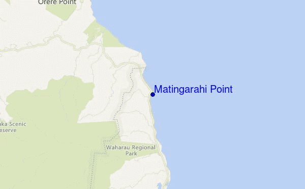 Matingarahi Point location map