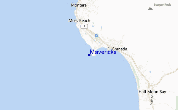 Mavericks location map