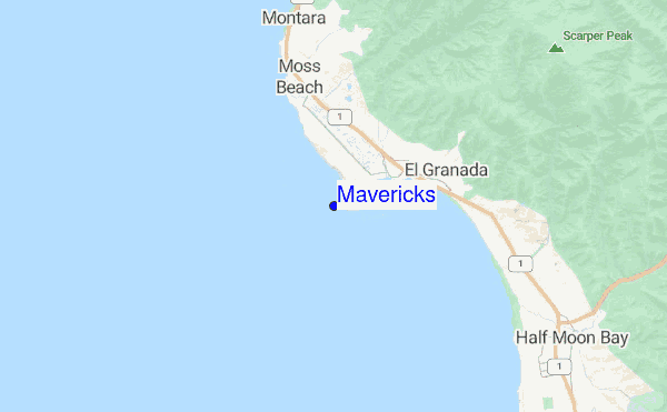 Mavericks location map