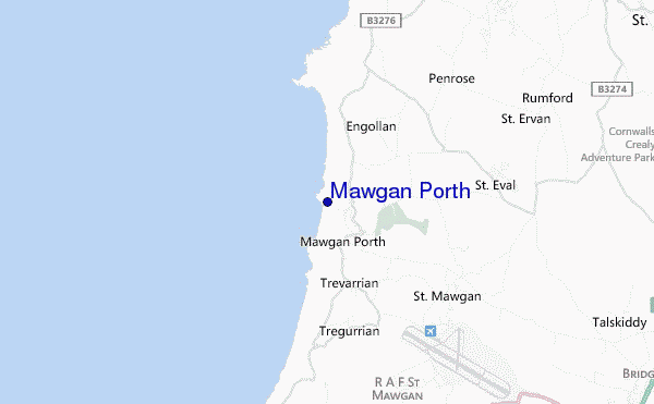 Mawgan Porth location map