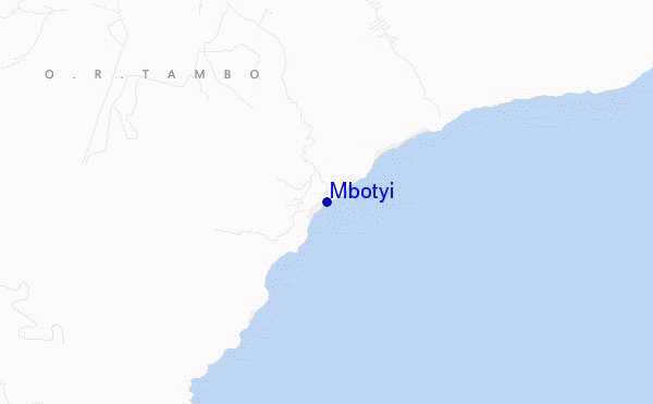 Mbotyi location map