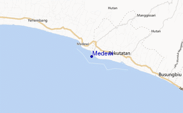 Medewi location map