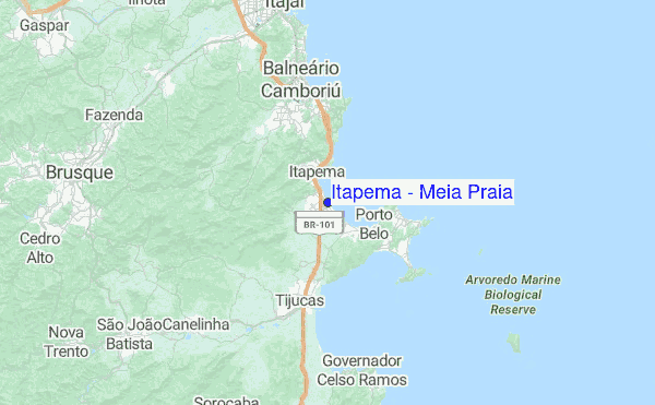 Itapema - Meia Praia Location Map