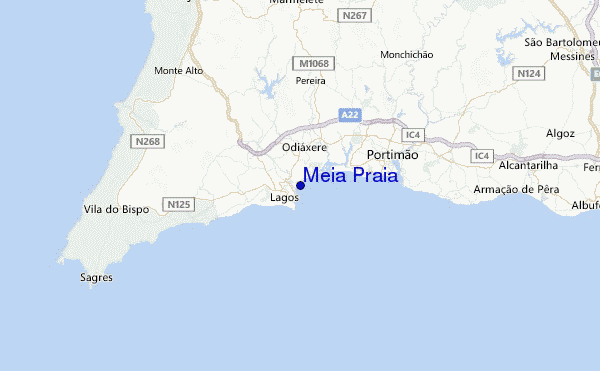 Meia Praia Location Map