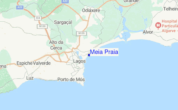 Meia Praia location map