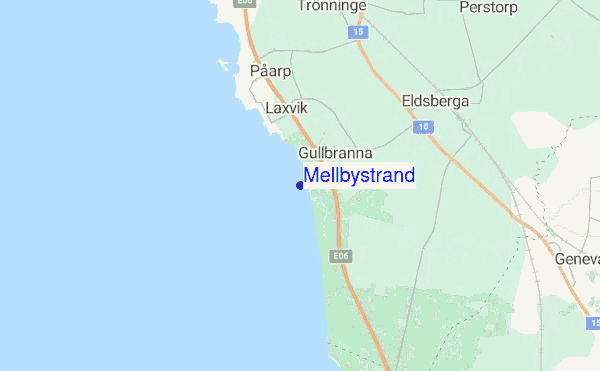 Mellbystrand location map