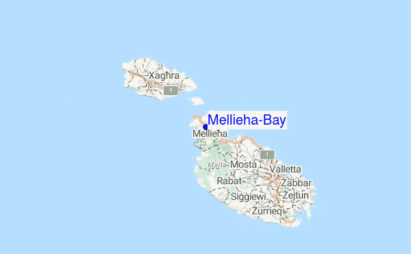Mellieha-Bay Location Map
