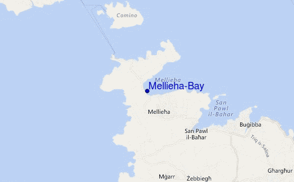 Mellieha-Bay location map