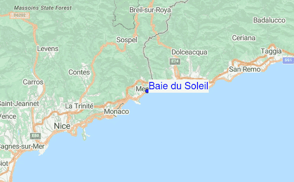 Baie du Soleil Location Map