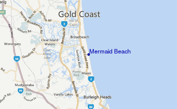 mermaid beach surf forecast and surf reports (qld - gold