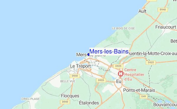 google maps mers les bains - carte de mers les bains