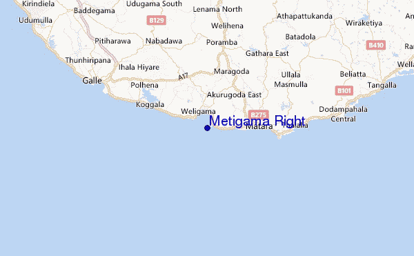 Metigama Right Location Map