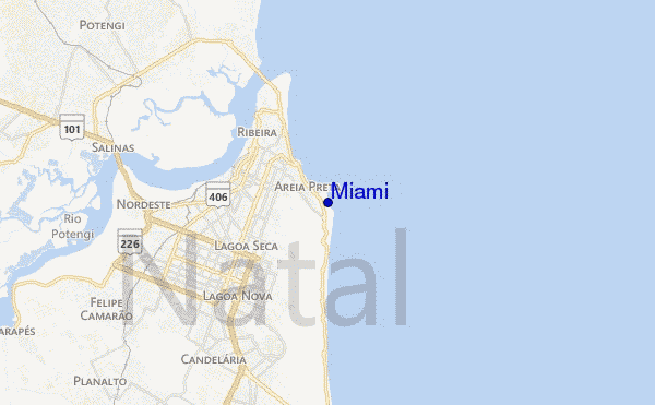 Miami location map