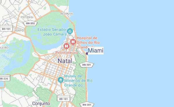 Miami location map