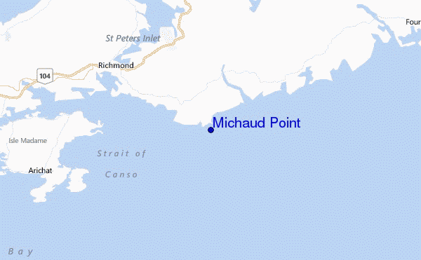 Michaud Point Location Map