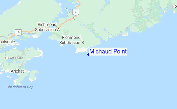 Michaud Point Location Map