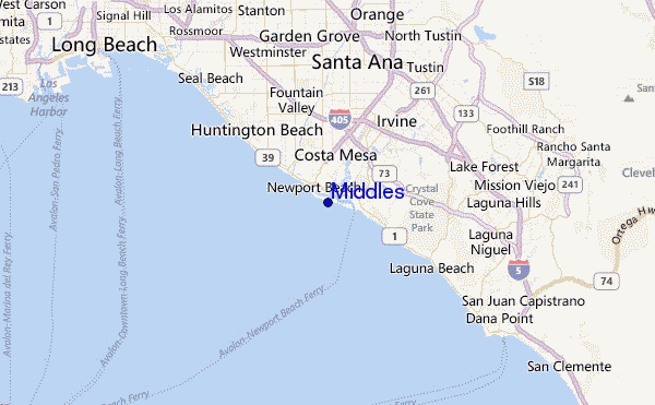 Middles Location Map