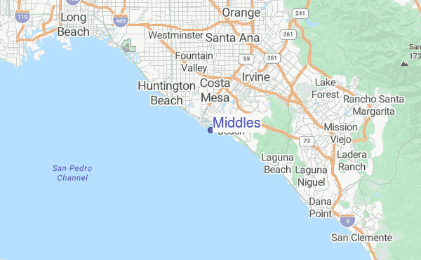 Middles Location Map