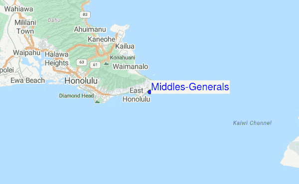 Middles/Generals Location Map