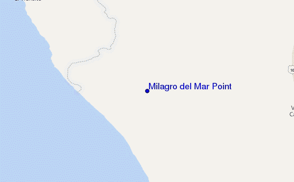 Milagro del Mar Point location map