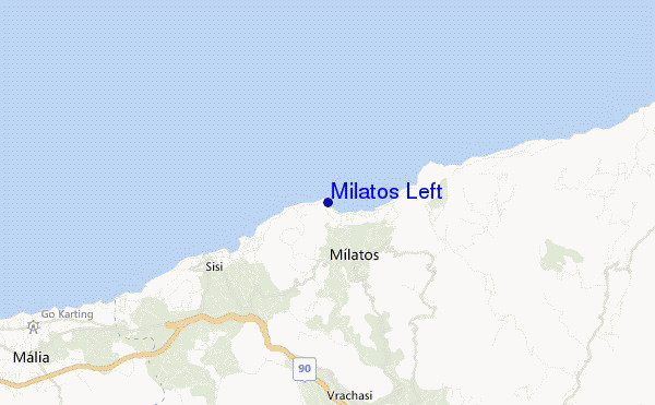 Milatos Left location map