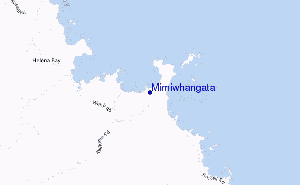 Mimiwhangata location map
