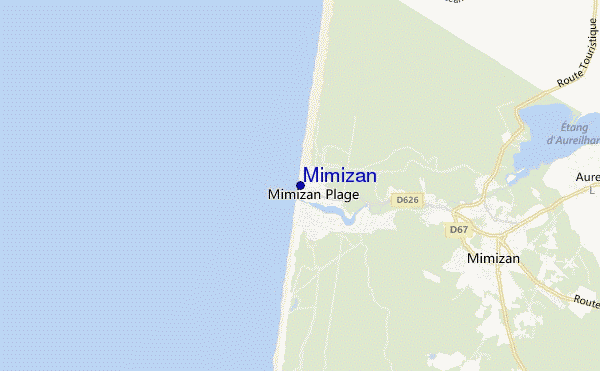 Mimizan location map