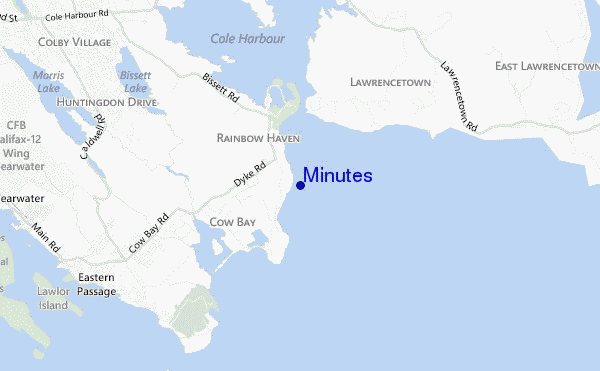 Minutes location map