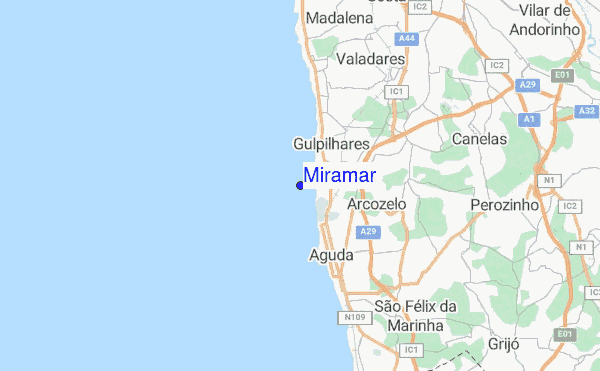 Miramar location map