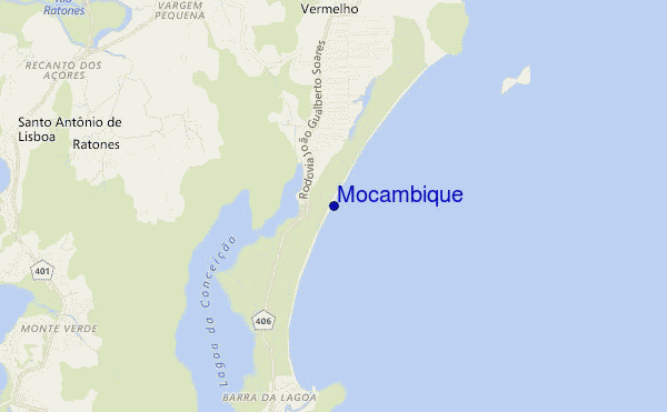 Mocambique location map